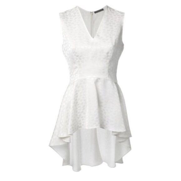 Alexander McQUEEN Peplum Top V Neck High Low - Picture 3 of 12
